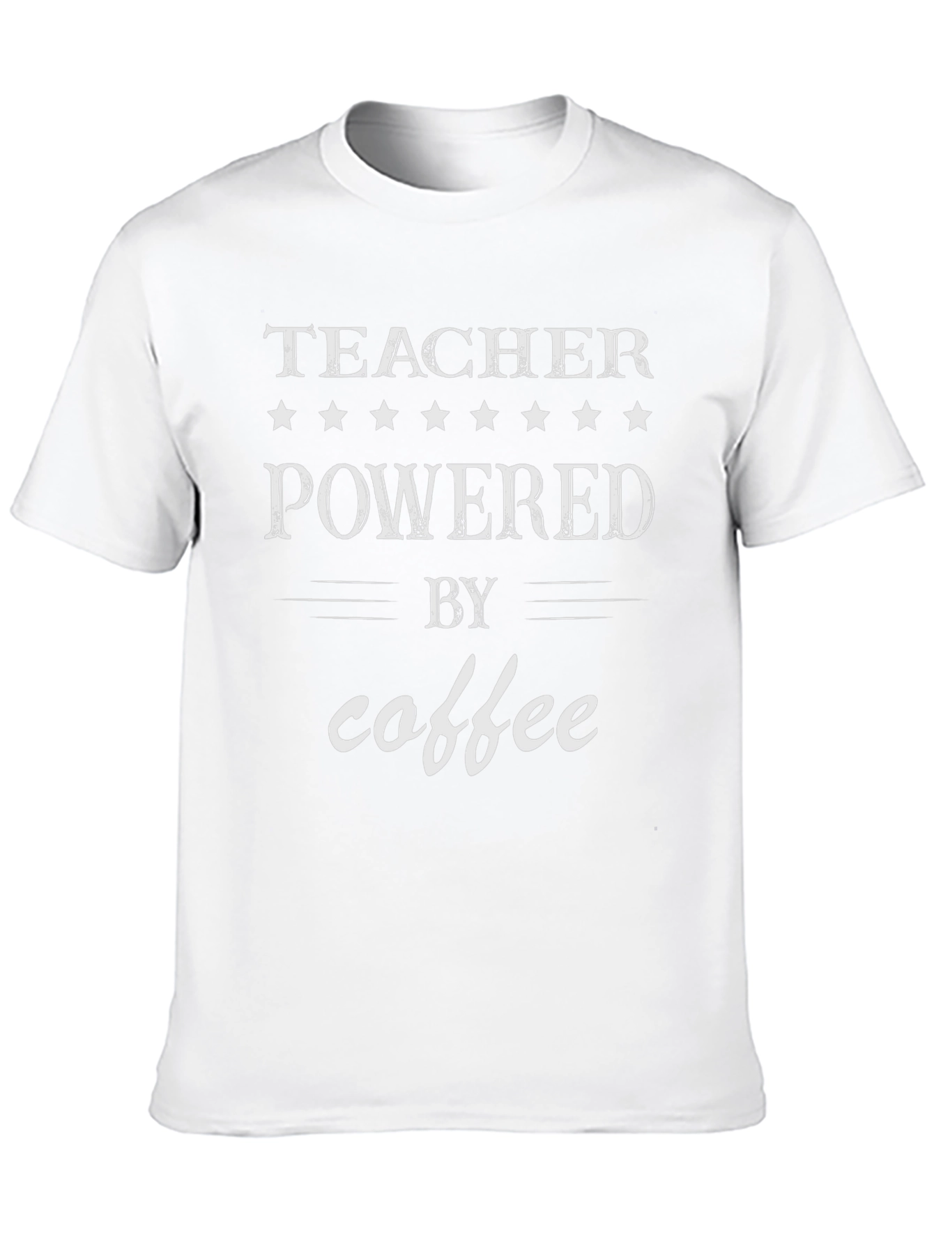 Teacher Powered By Coffee Graphic Tee