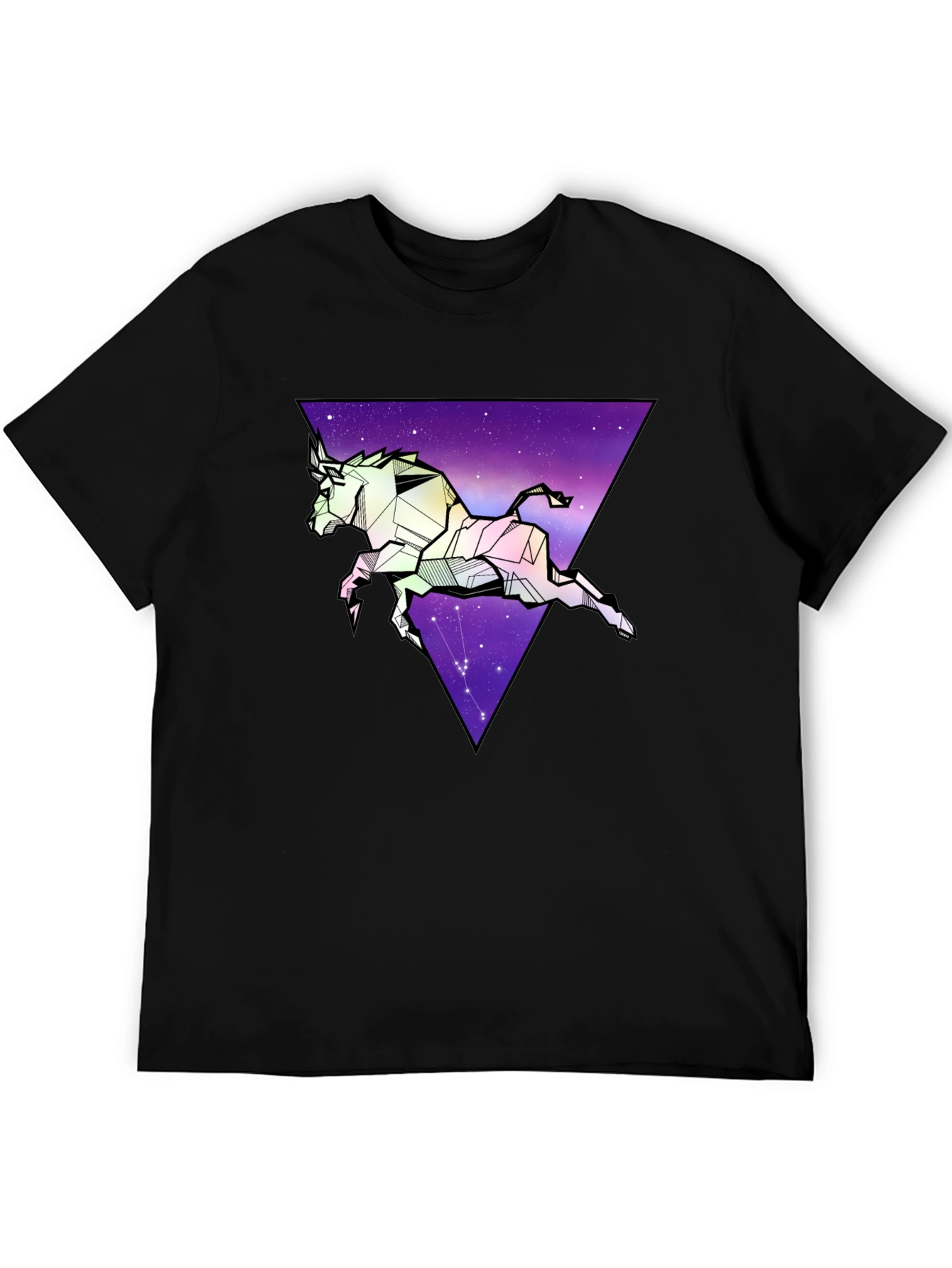 Geometric Taurus Graphic Tee - Zodiac Star Sign