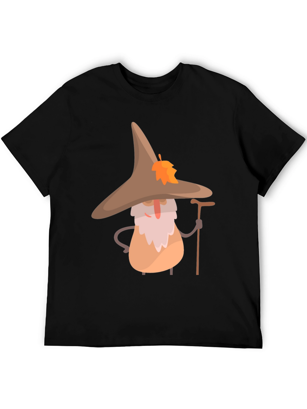 Whimsical Wizard T-Shirt - Unique Cartoon Graphic Tee
