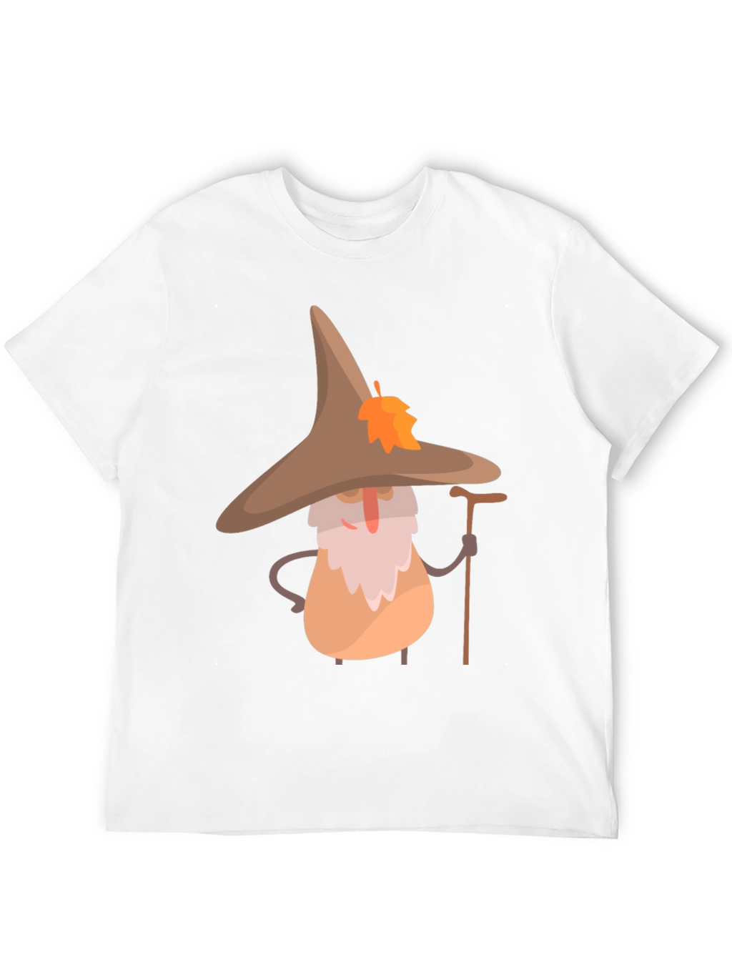 Whimsical Wizard T-Shirt - Unique Cartoon Graphic Tee