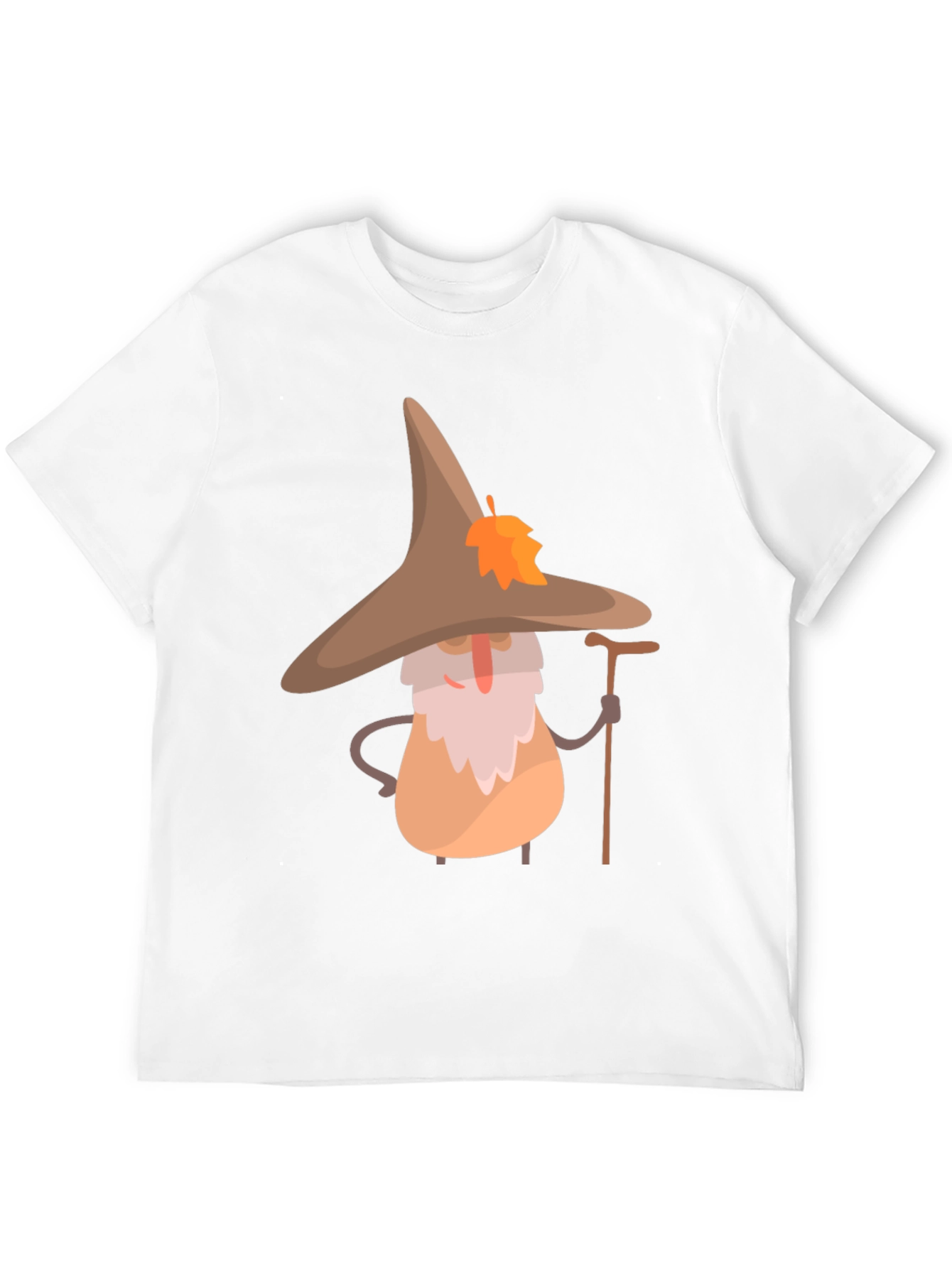 Whimsical Wizard T-Shirt - Unique Cartoon Graphic Tee