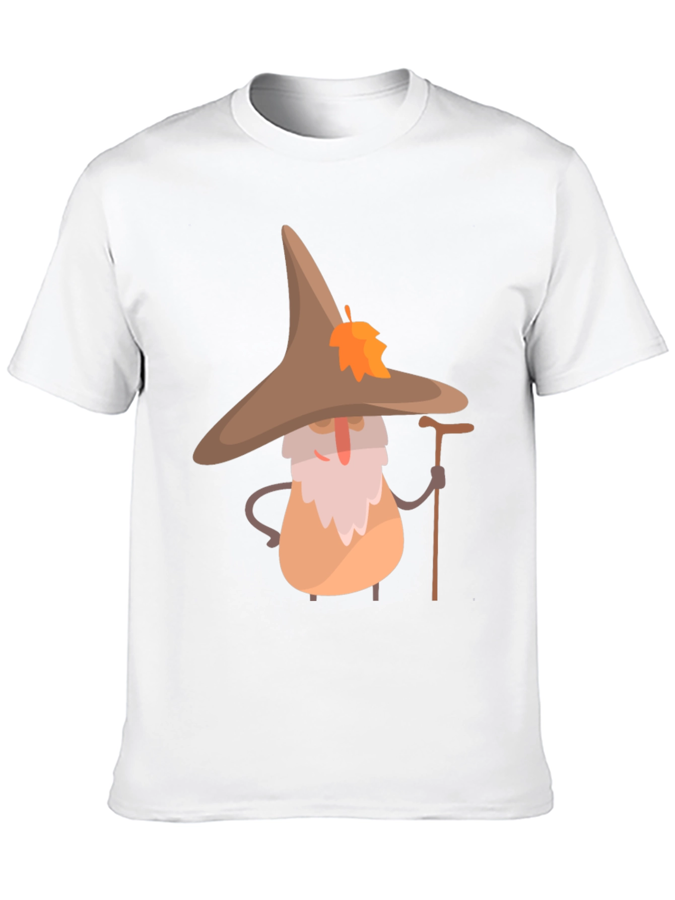 Whimsical Wizard T-Shirt - Unique Cartoon Graphic Tee