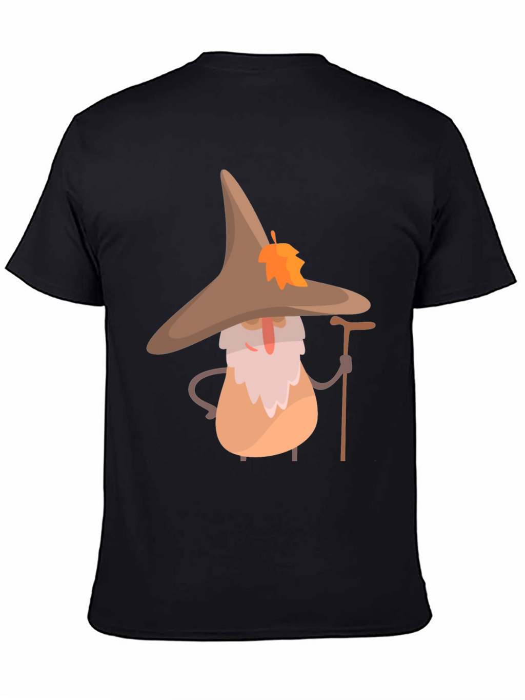 Whimsical Wizard T-Shirt - Unique Cartoon Graphic Tee