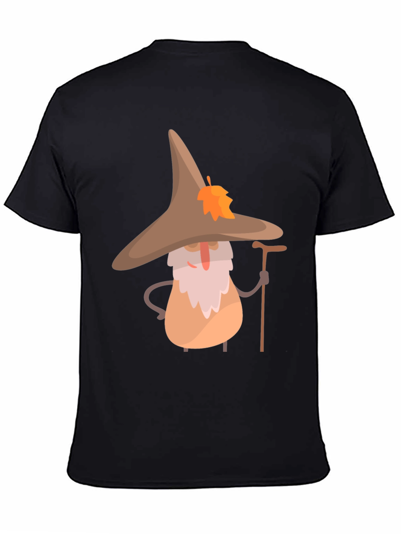 Whimsical Wizard T-Shirt - Unique Cartoon Graphic Tee