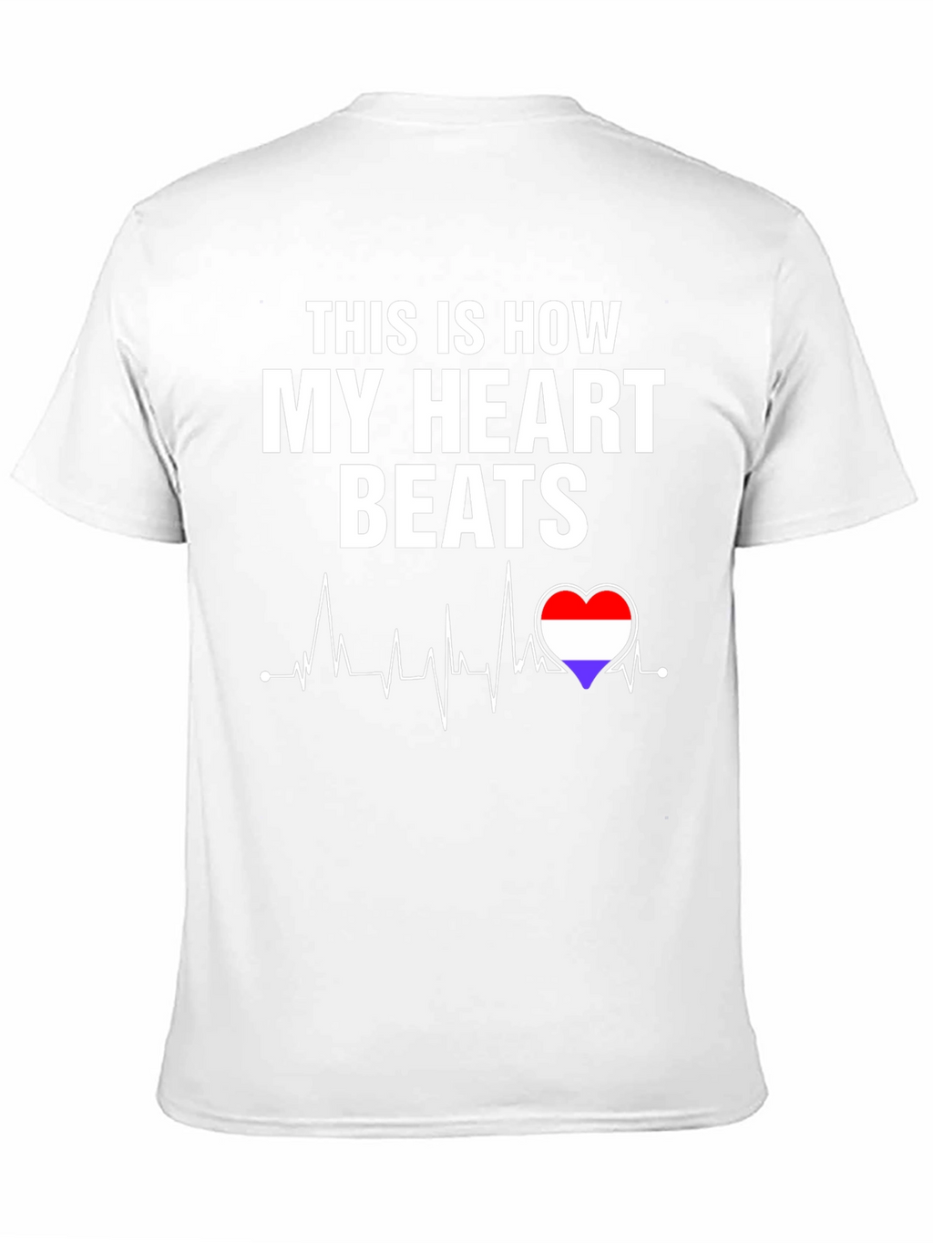 Heartbeat Flag T-Shirt - Stylish Patriotic Tee