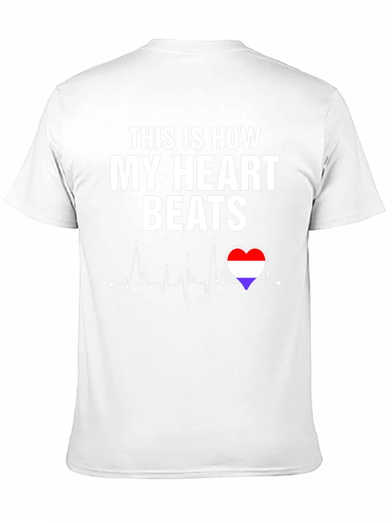 Heartbeat Flag T-Shirt - Stylish Patriotic Tee