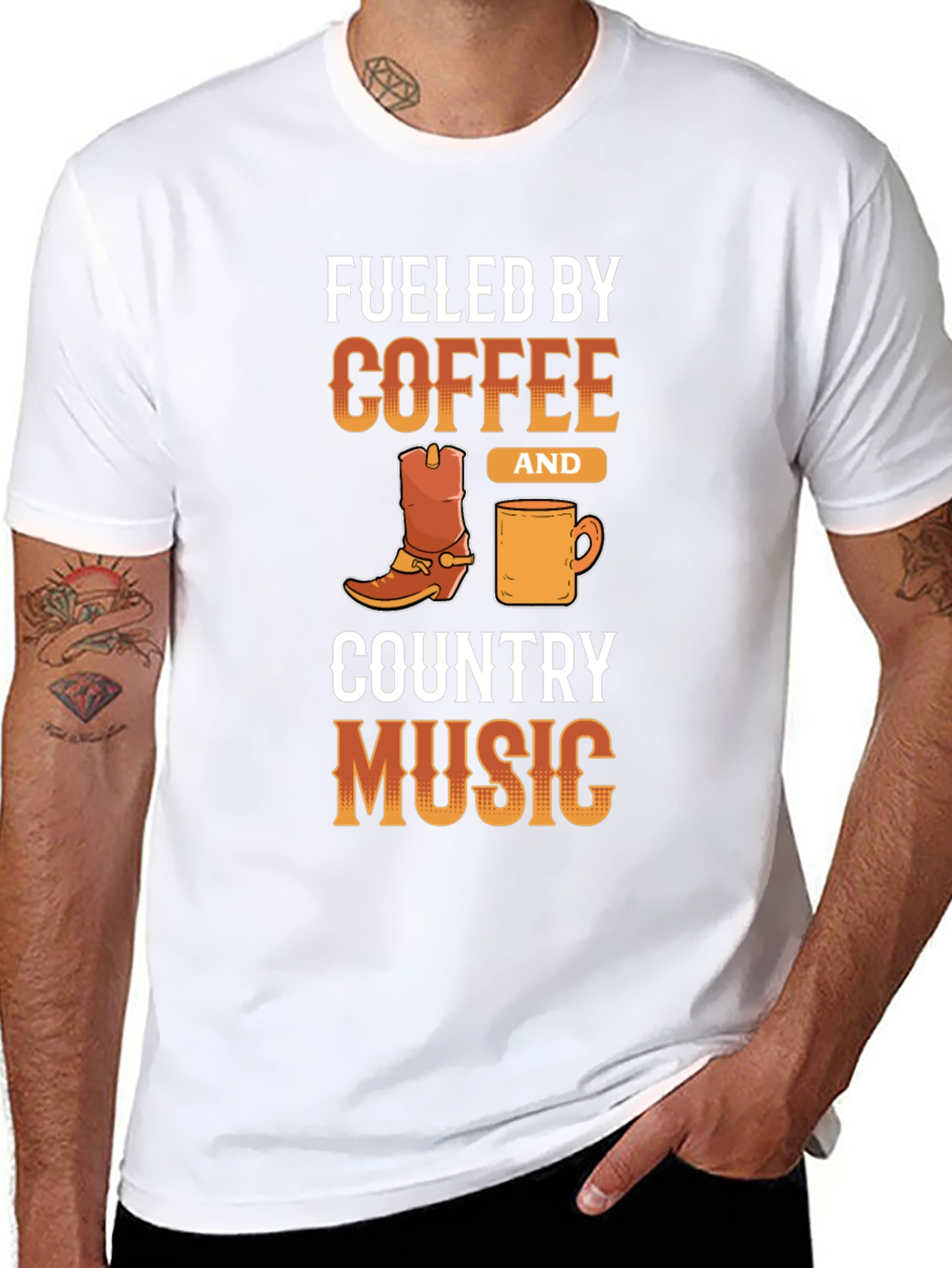 Fueled By Coffee & Country Music Graphic Tee