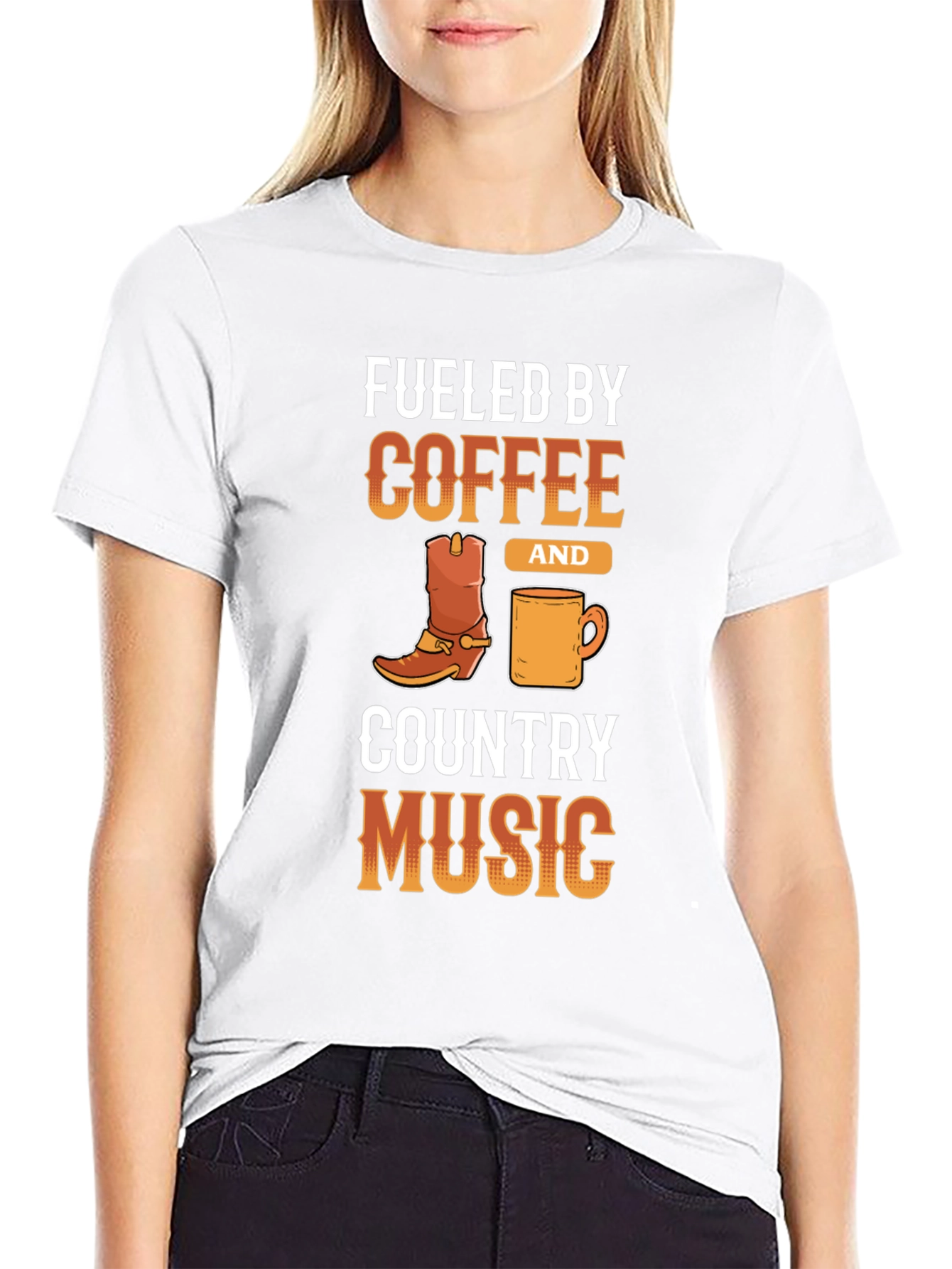 Fueled By Coffee & Country Music Graphic Tee