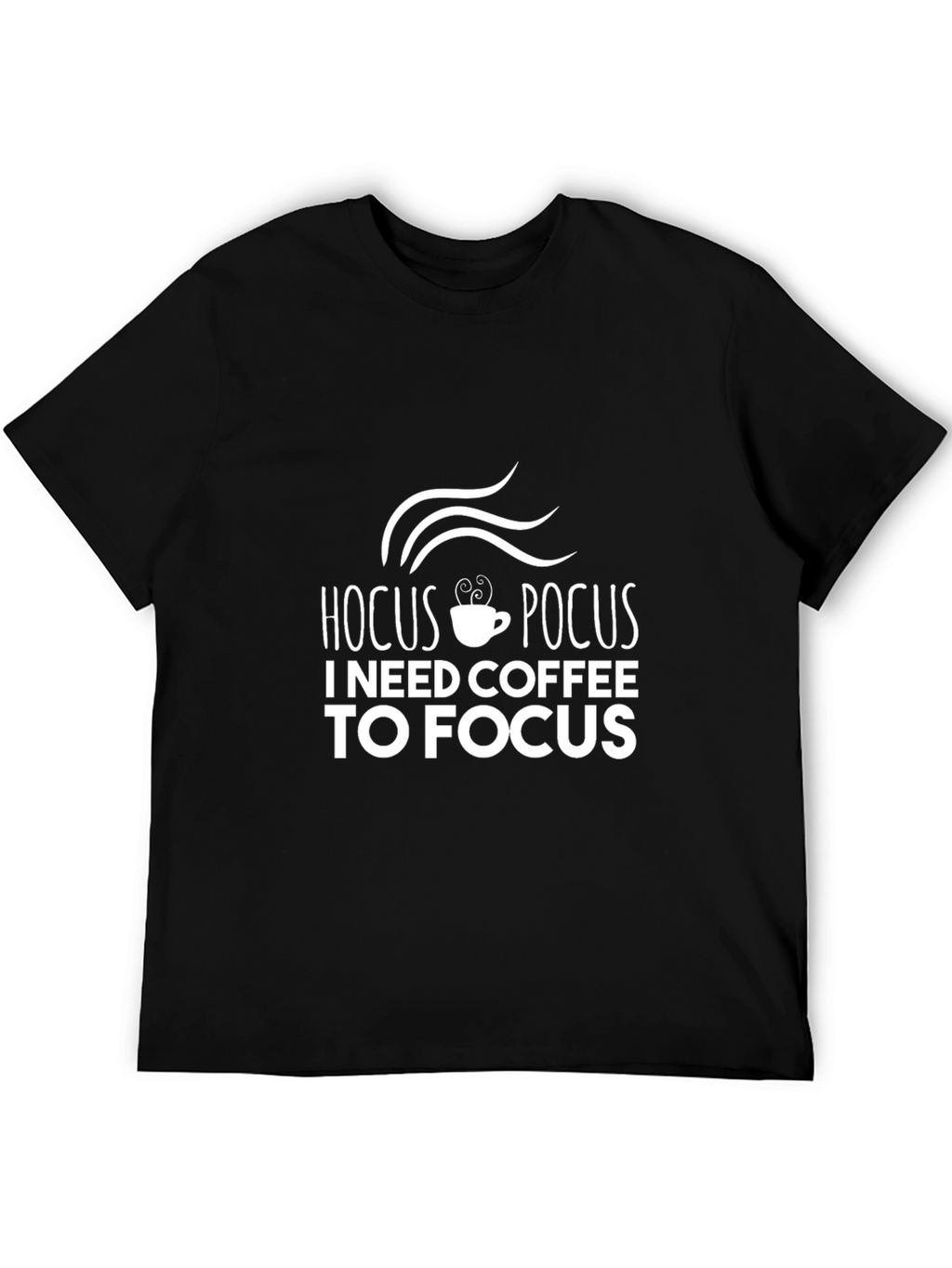 Hocus Pocus Coffee T-Shirt - Mens Black Cotton Tee