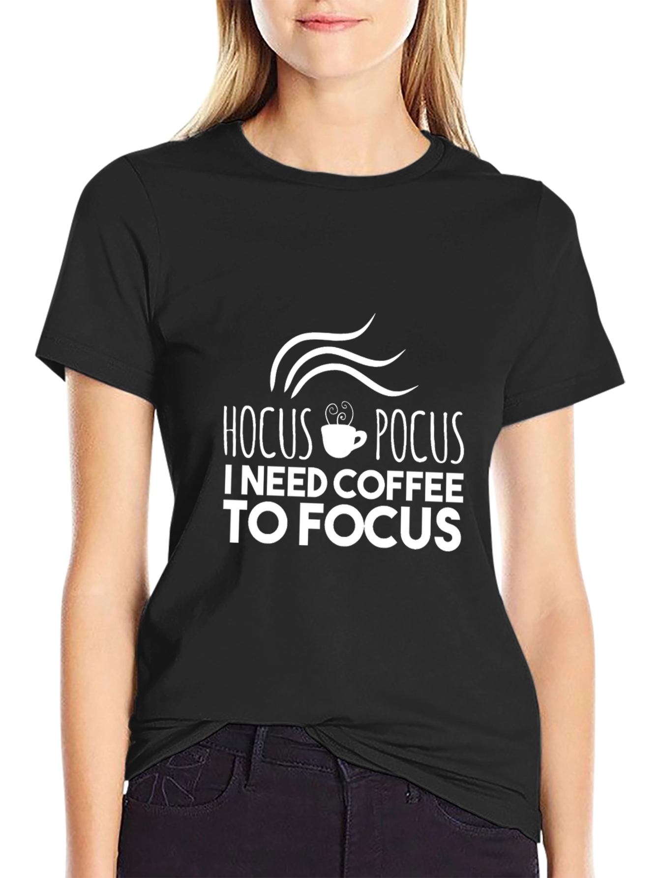 Hocus Pocus Coffee T-Shirt - Mens Black Cotton Tee