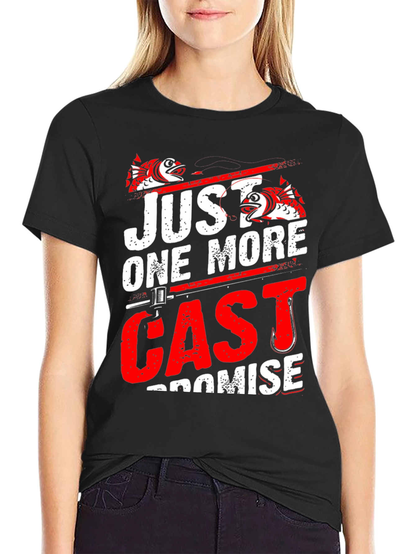 Fishing T-Shirt: Just One More Cast Promise