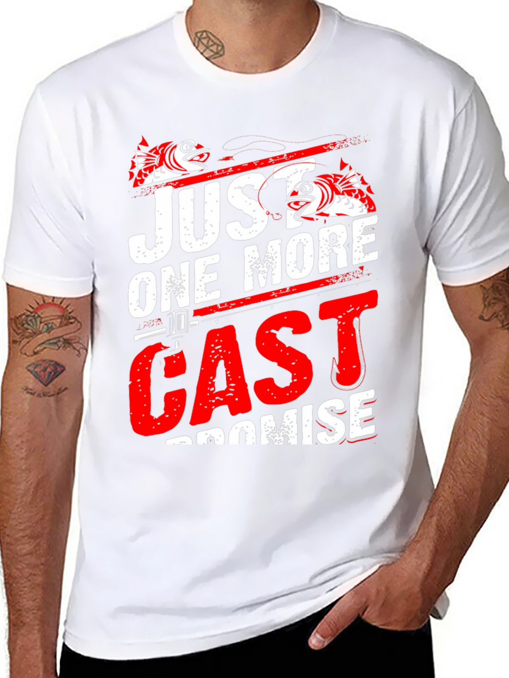 Fishing T-Shirt: Just One More Cast Promise