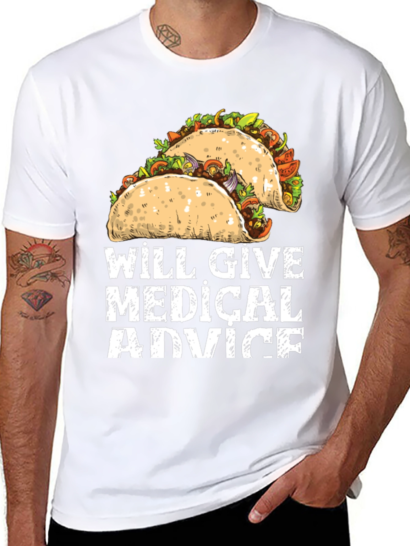 Will Give Medical Advice Tacos Graphic Tee