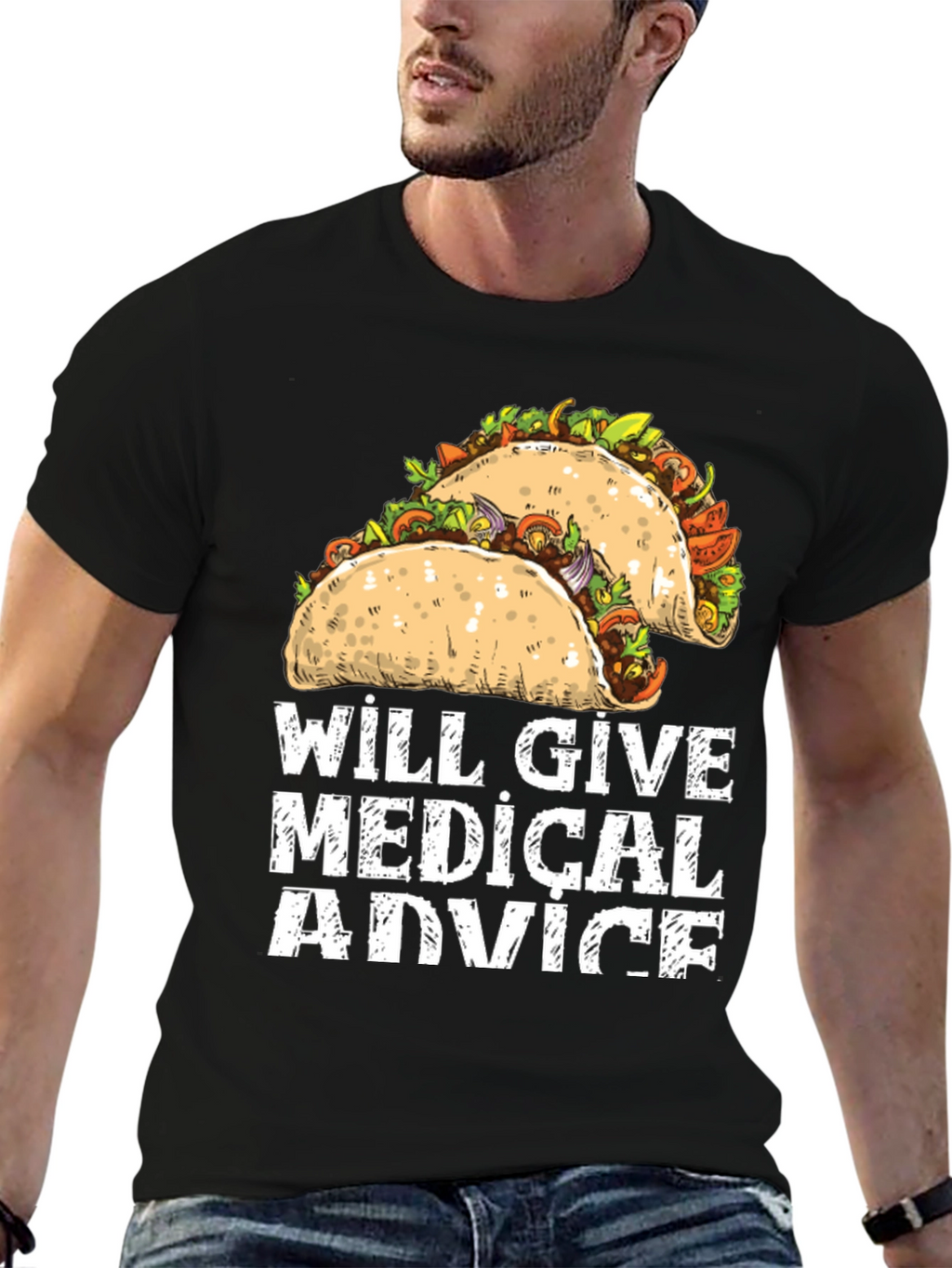 Will Give Medical Advice Tacos Graphic Tee