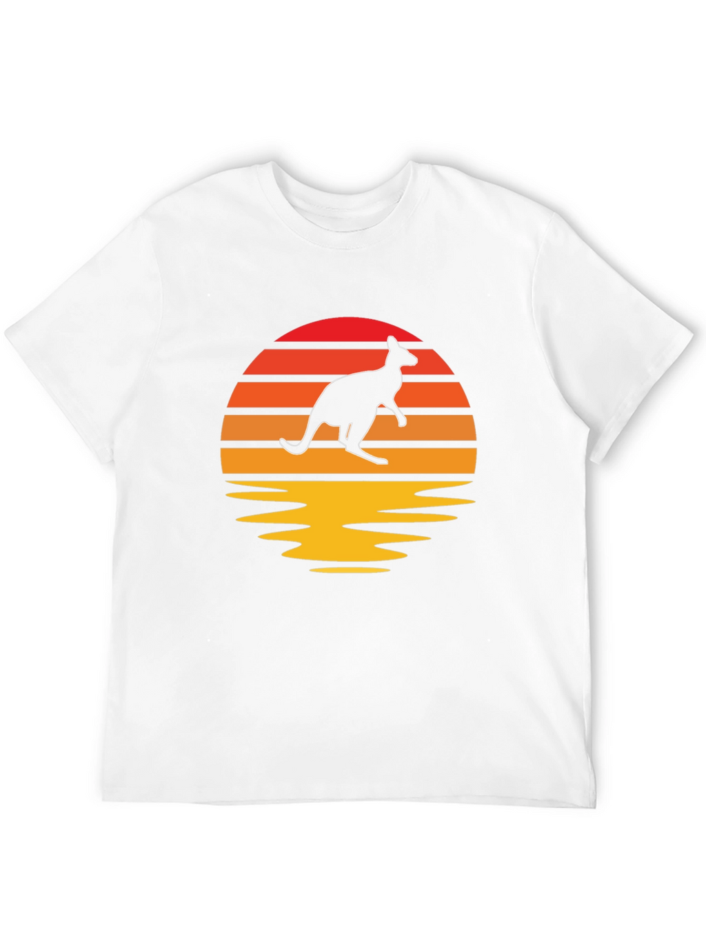 Kangaroo Sunset Graphic T-Shirt