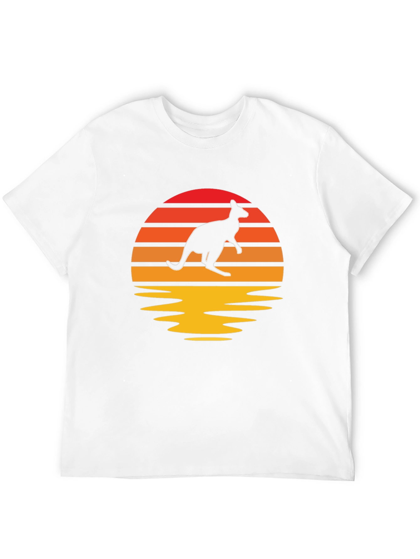Kangaroo Sunset Graphic T-Shirt