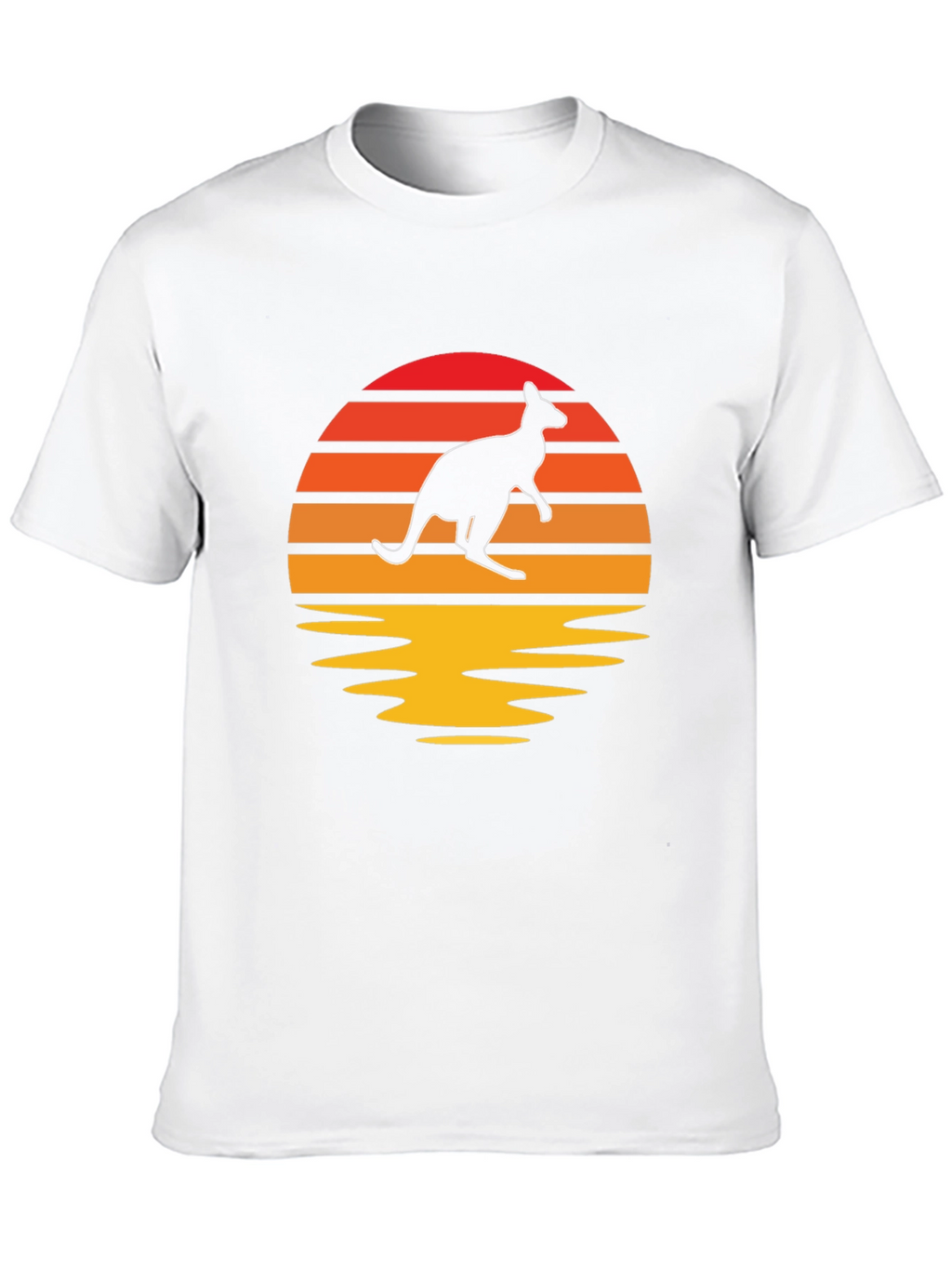 Kangaroo Sunset Graphic T-Shirt