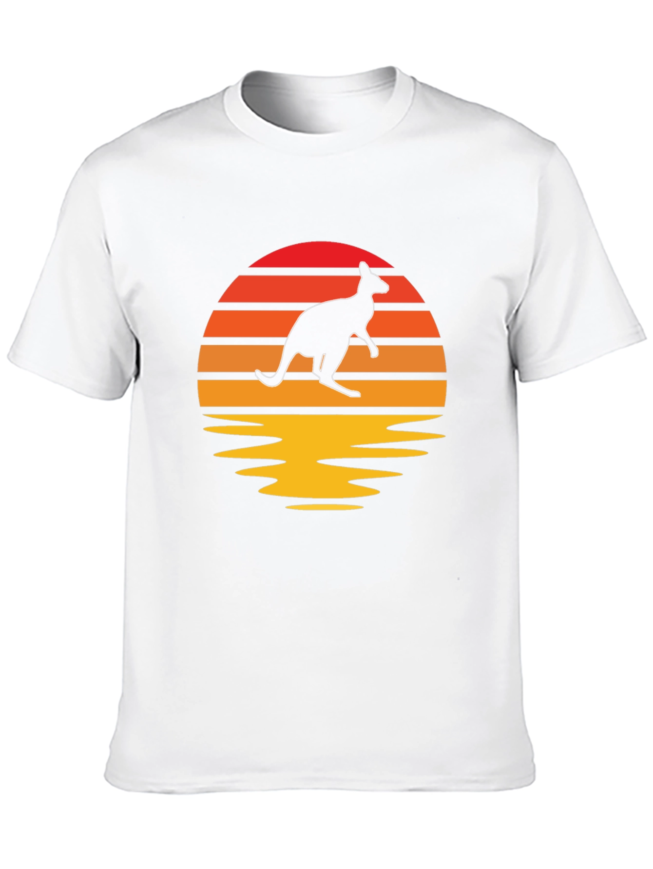 Kangaroo Sunset Graphic T-Shirt
