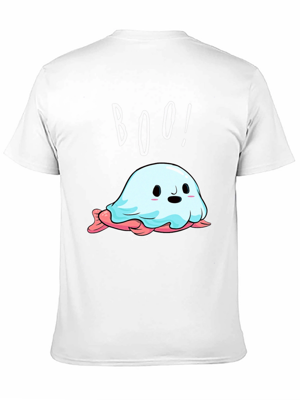 Boo! Cute Ghost Graphic Tee - Halloween Style