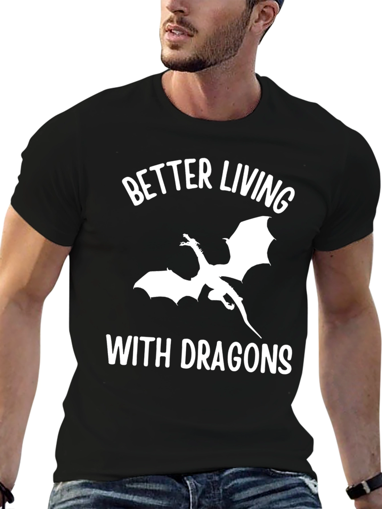 Better Living With Dragons Graphic T-Shirt