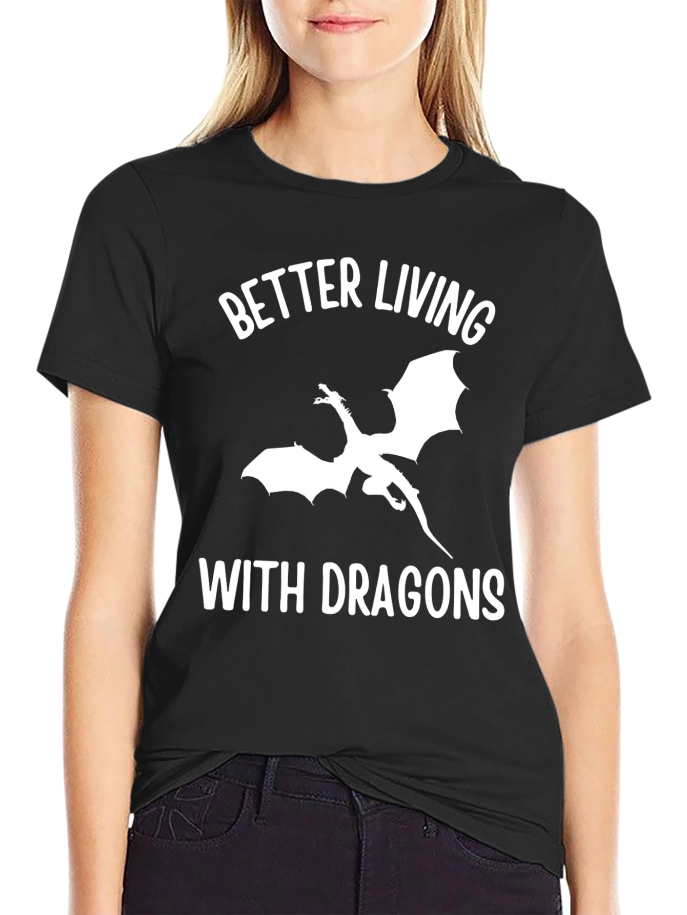 Better Living With Dragons Graphic T-Shirt