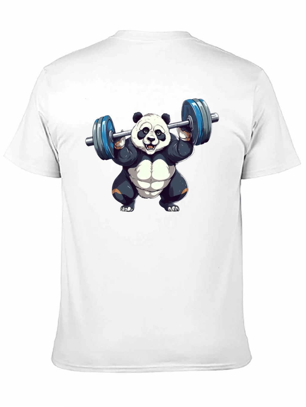 Weightlifting Panda T-Shirt - Black Cotton Tee