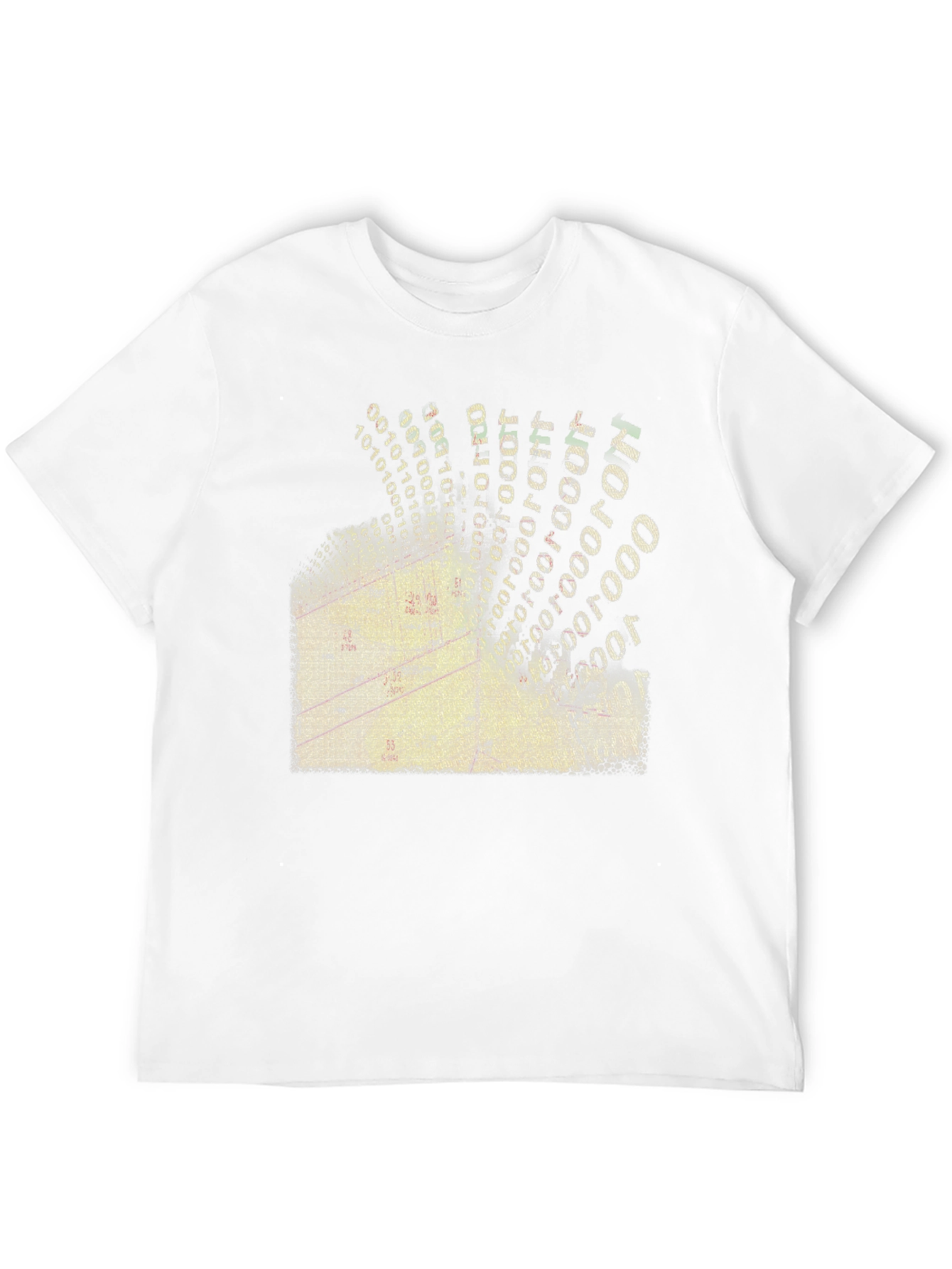 Digital Gridlock T-Shirt - Modern Data Design
