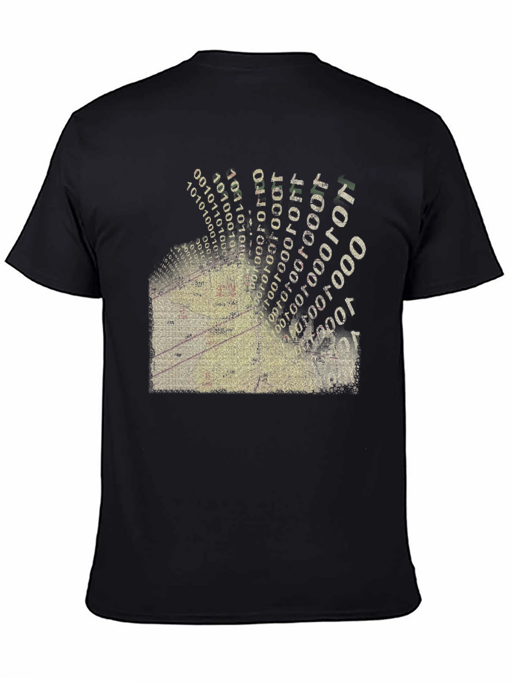 Digital Gridlock T-Shirt - Modern Data Design
