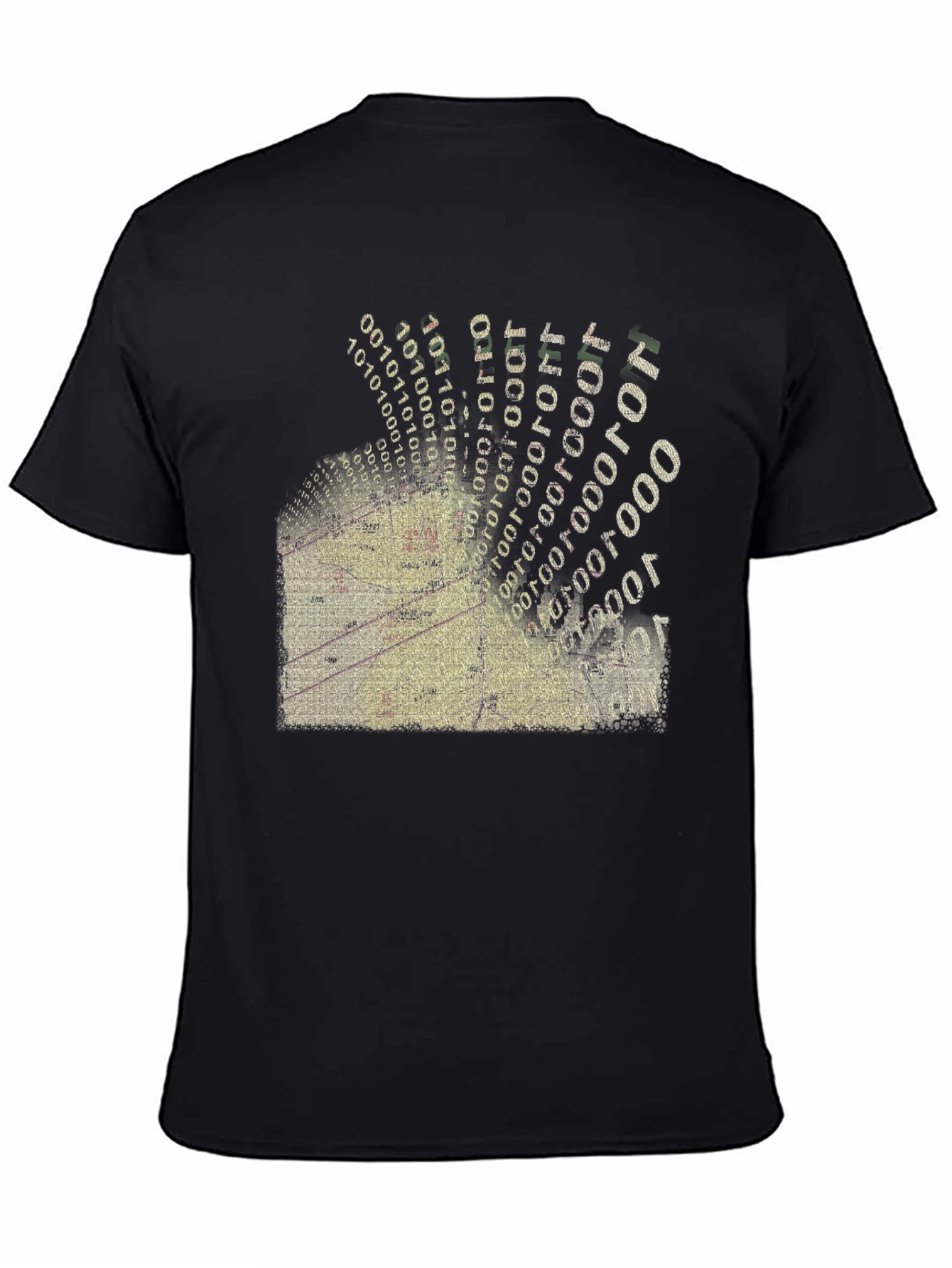 Digital Gridlock T-Shirt - Modern Data Design