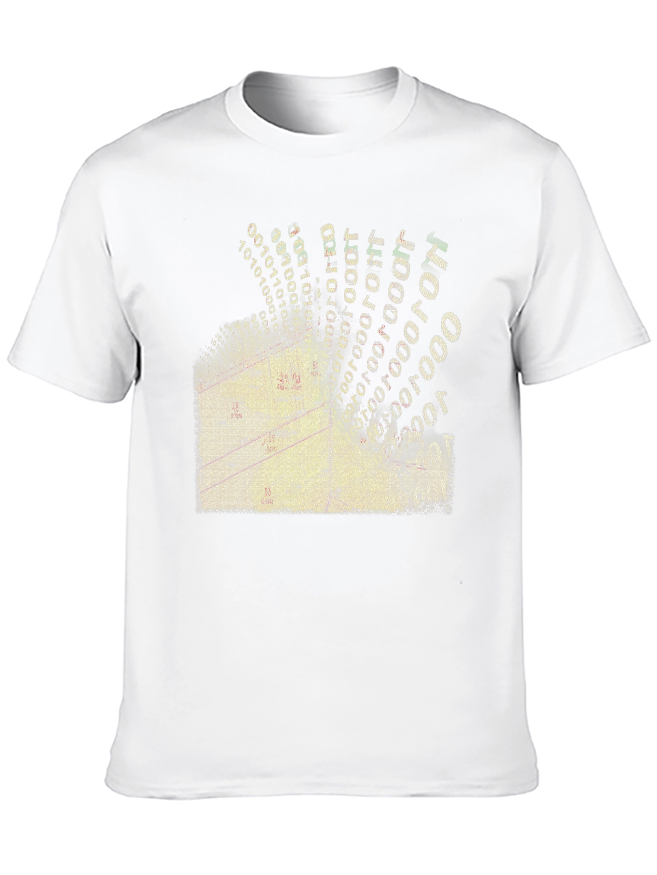 Digital Gridlock T-Shirt - Modern Data Design