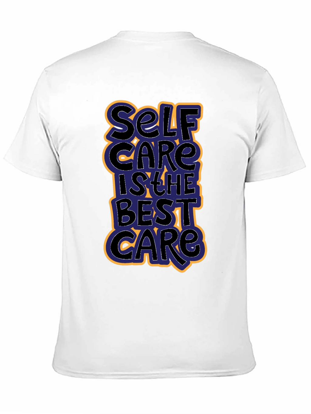 Self Care Graphic Tee - Black Cotton T-Shirt