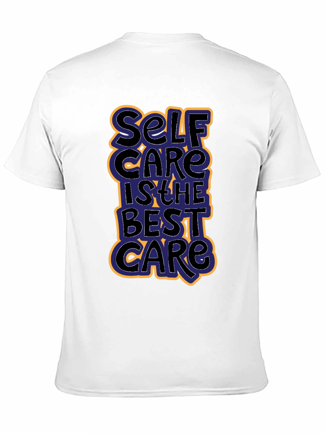 Self Care Graphic Tee - Black Cotton T-Shirt