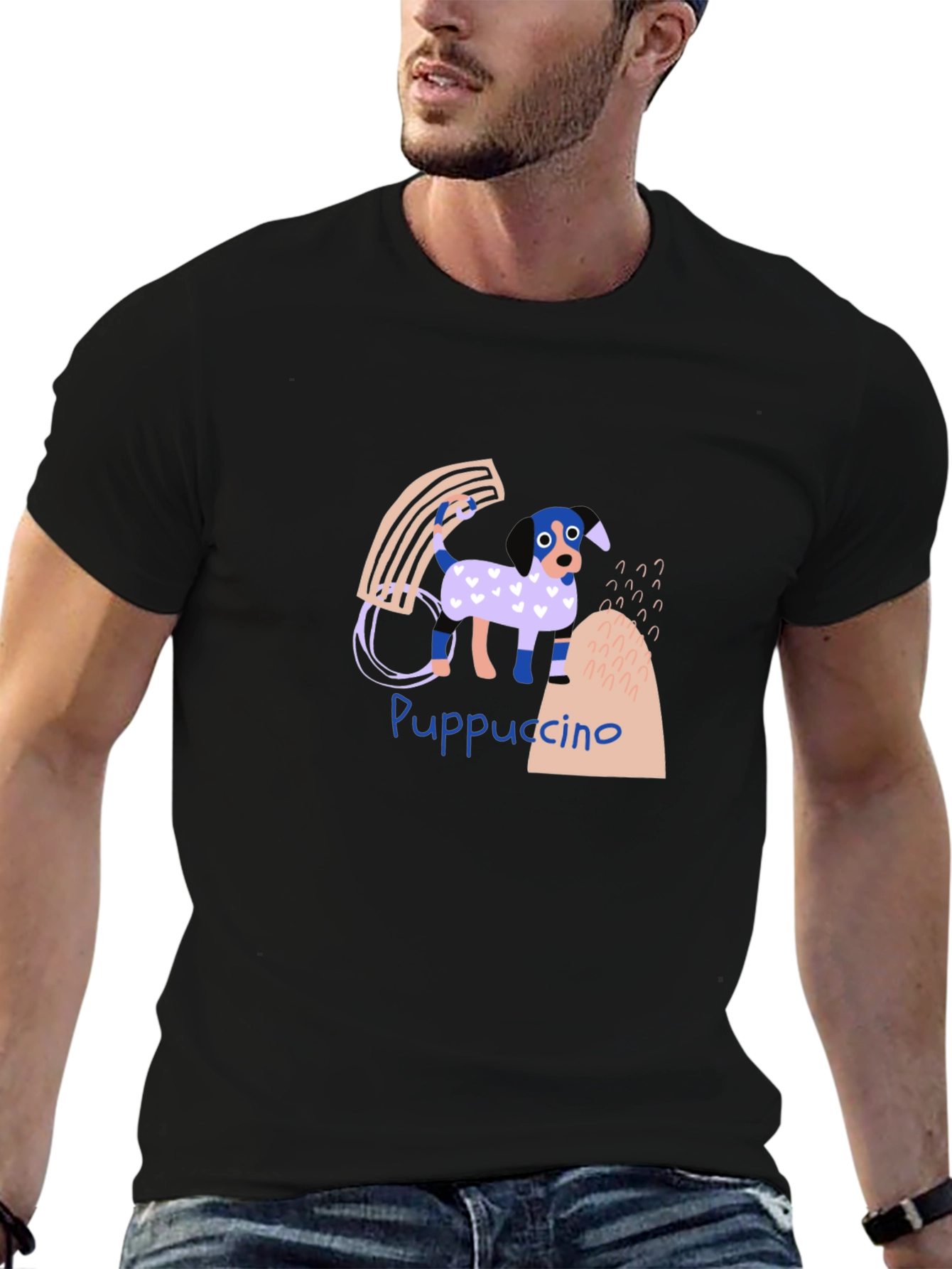 Puppuccino Graphic Tee - Dog Lover T-Shirt