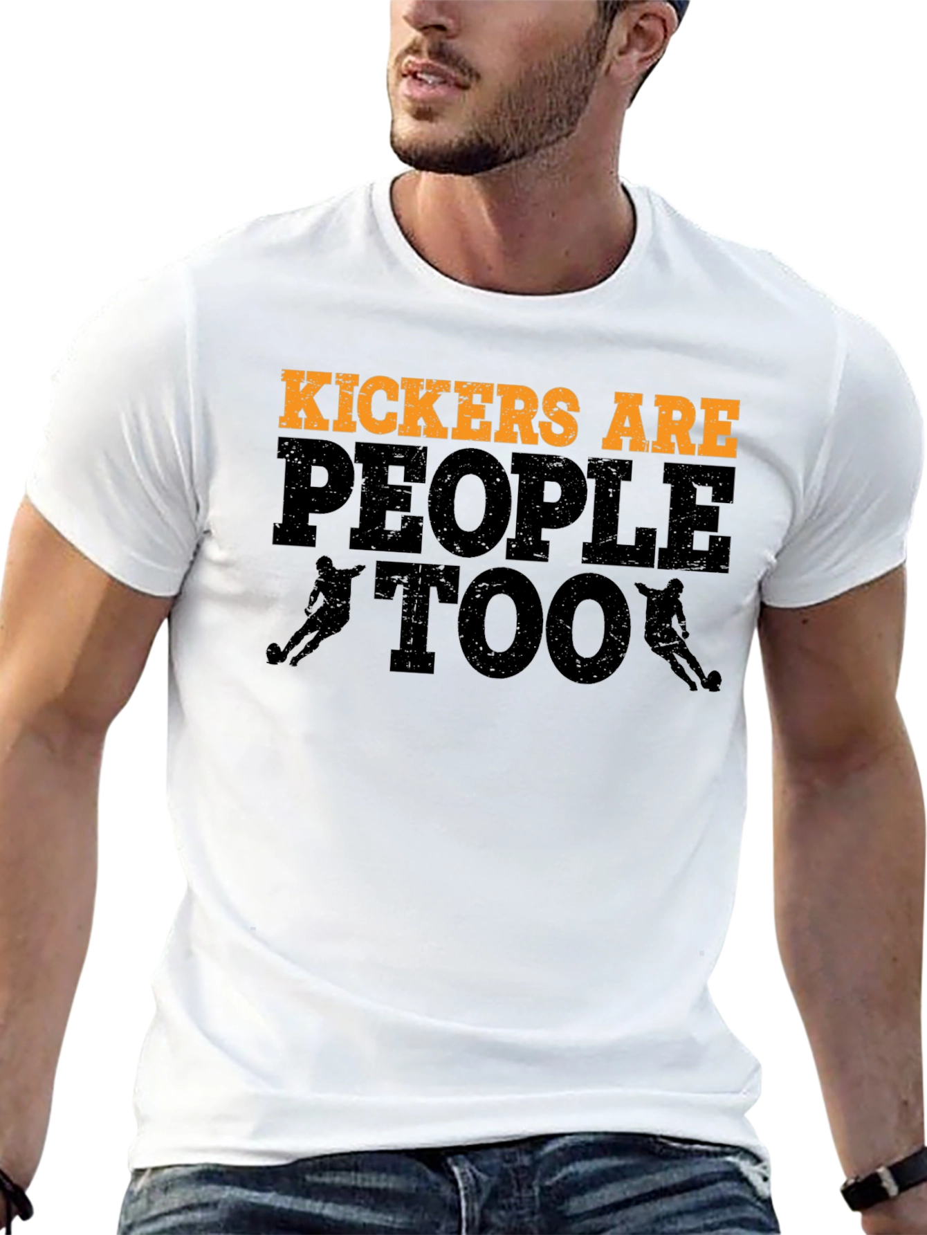 Kickers Are People Too T-Shirt Football Player Tee