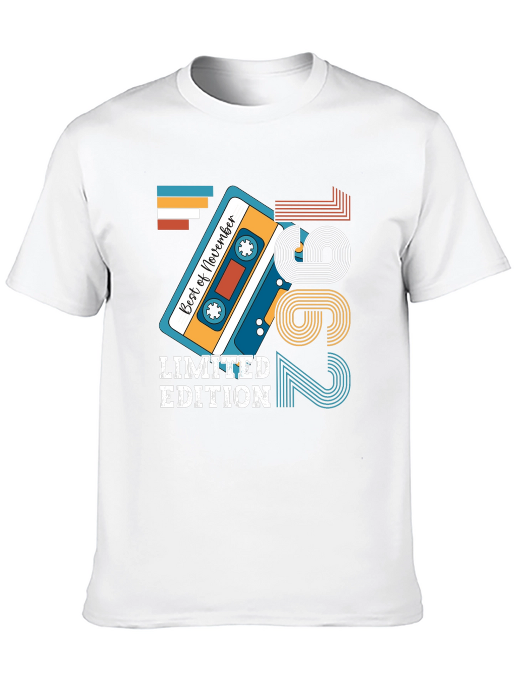 Limited Edition November 1962 Birthday Cassette Tape T-Shirt