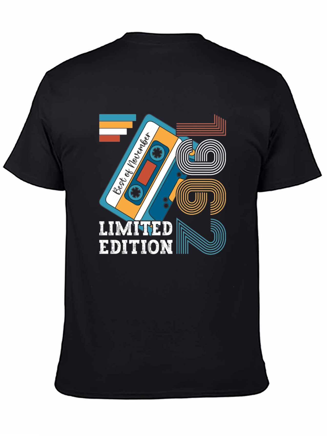 Limited Edition November 1962 Birthday Cassette Tape T-Shirt
