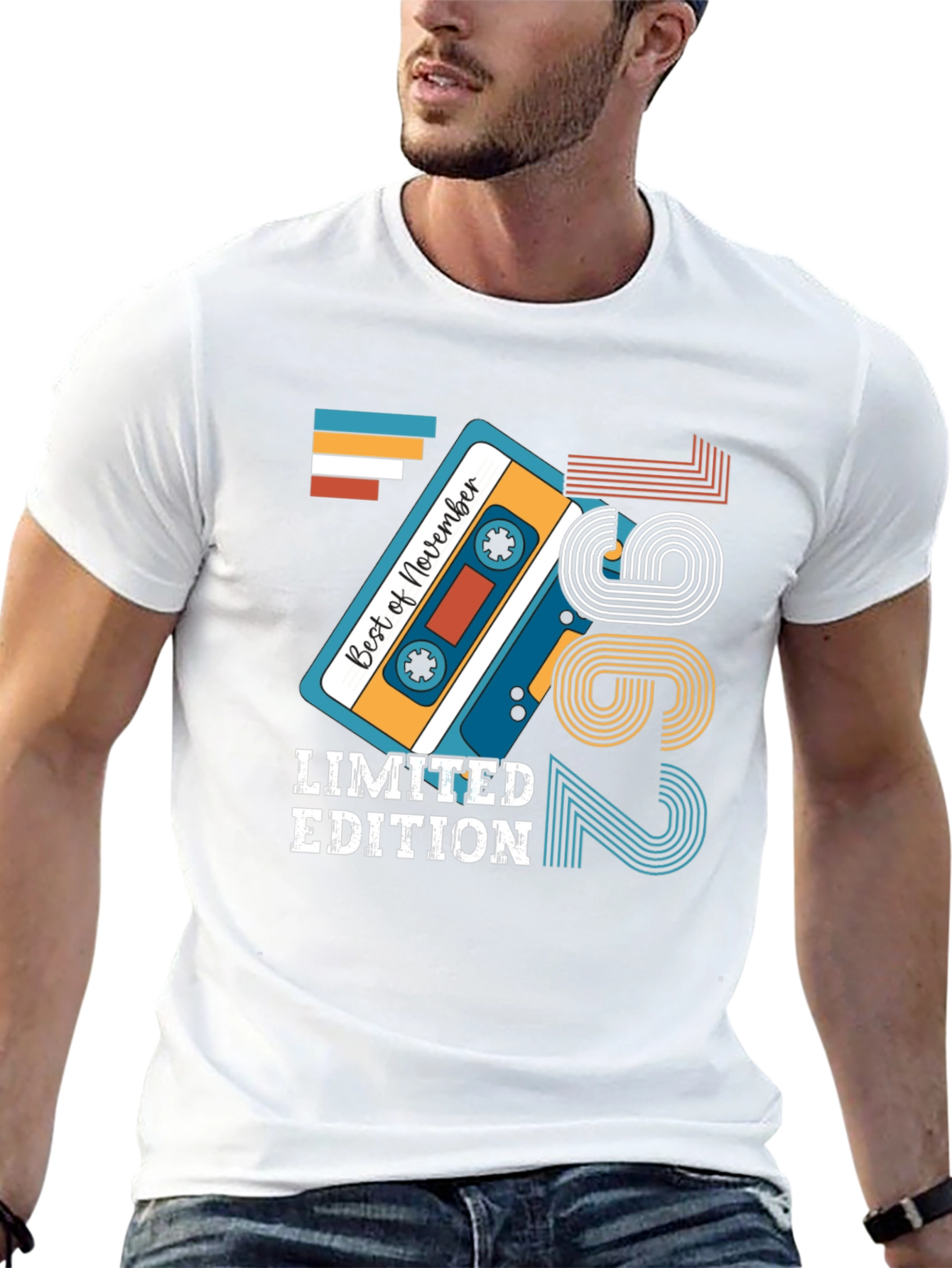 Limited Edition November 1962 Birthday Cassette Tape T-Shirt