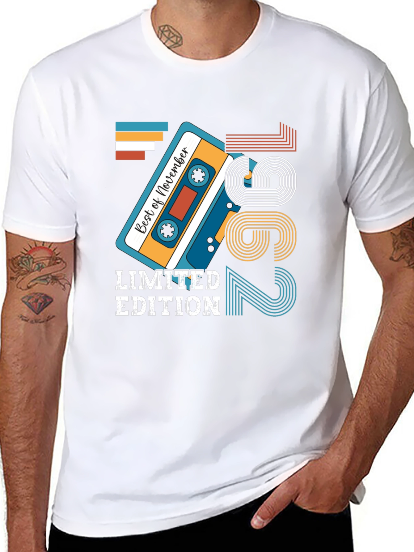 Limited Edition November 1962 Birthday Cassette Tape T-Shirt