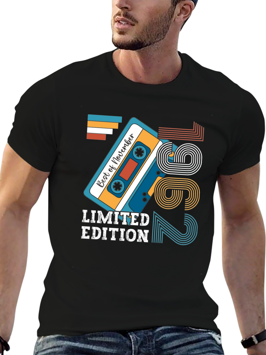 Limited Edition November 1962 Birthday Cassette Tape T-Shirt