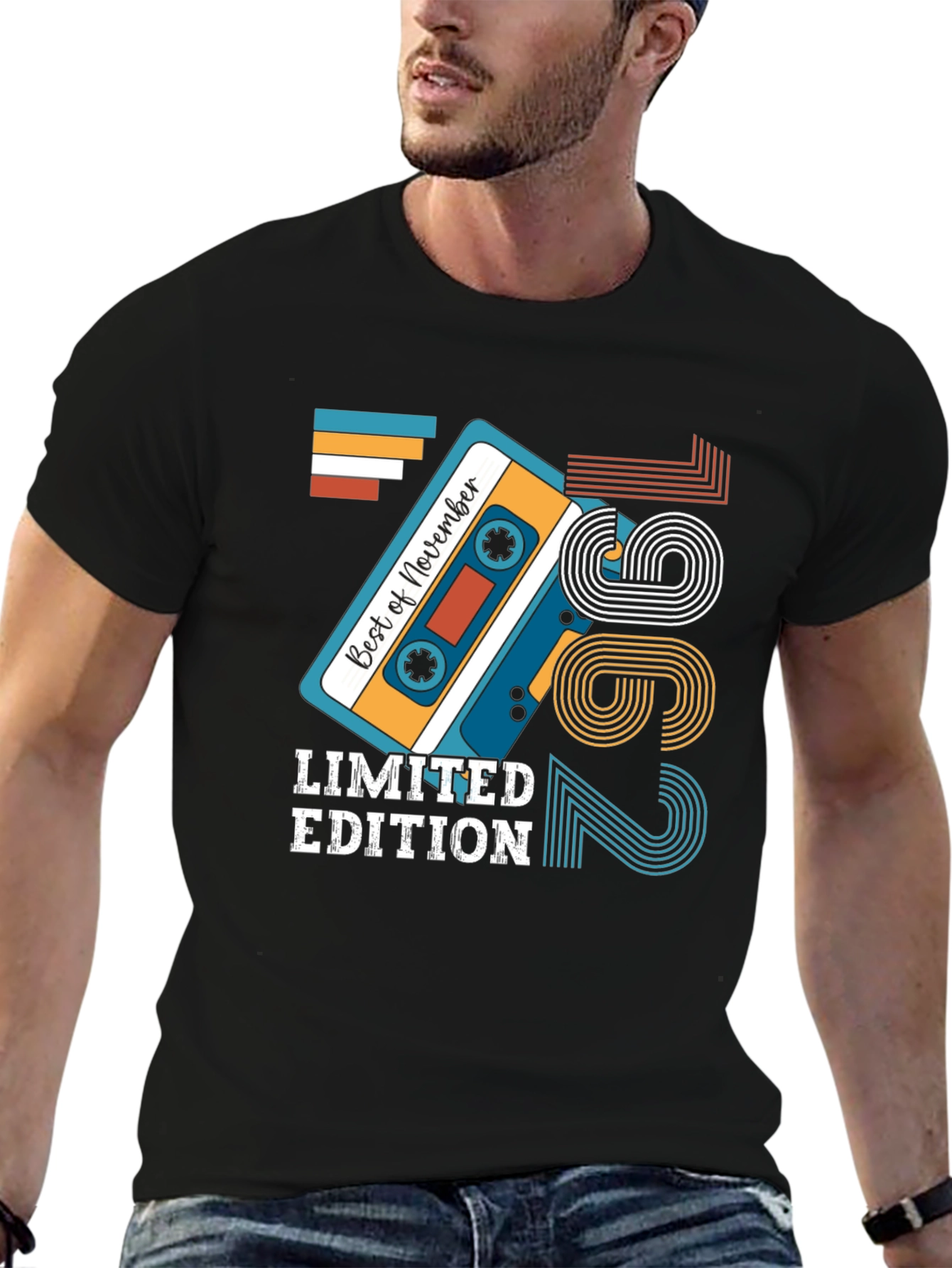 Limited Edition November 1962 Birthday Cassette Tape T-Shirt