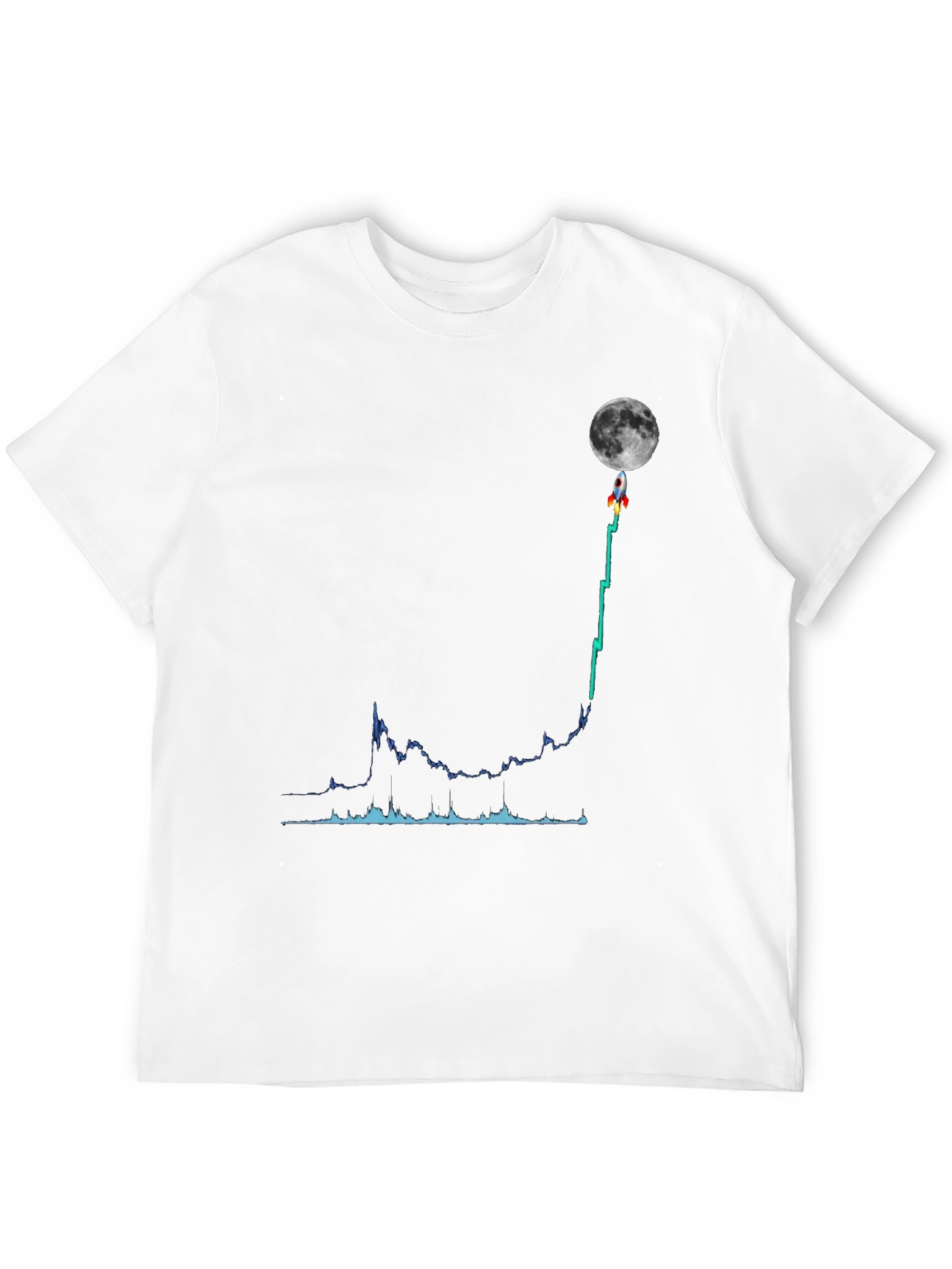 To the Moon Graphic Tee - Crypto Trading T-Shirt