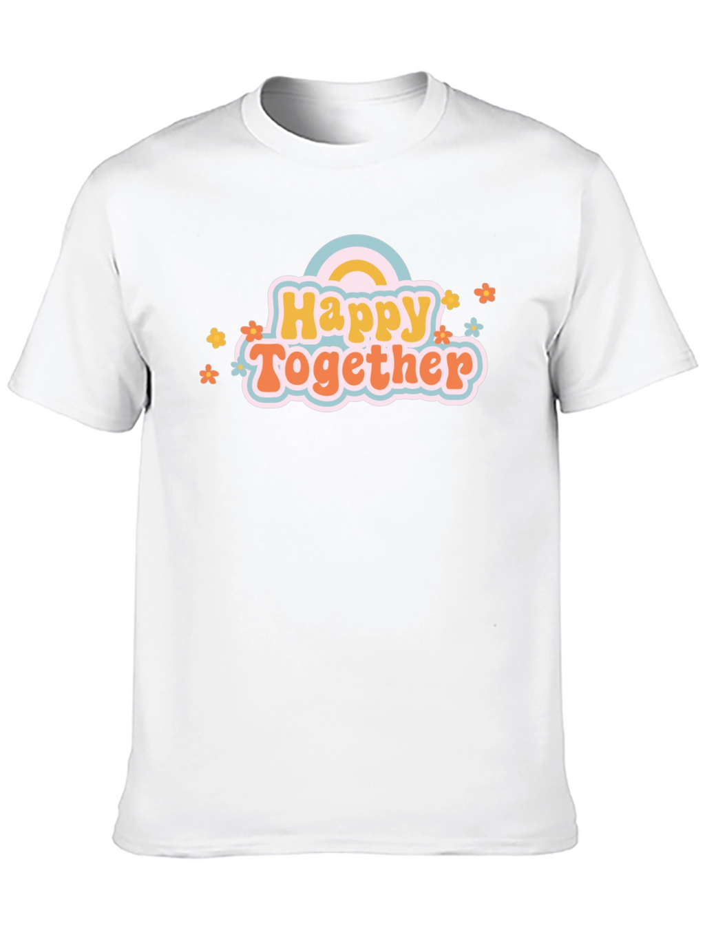 Happy Together Graphic Tee - Cute Rainbow Shirt