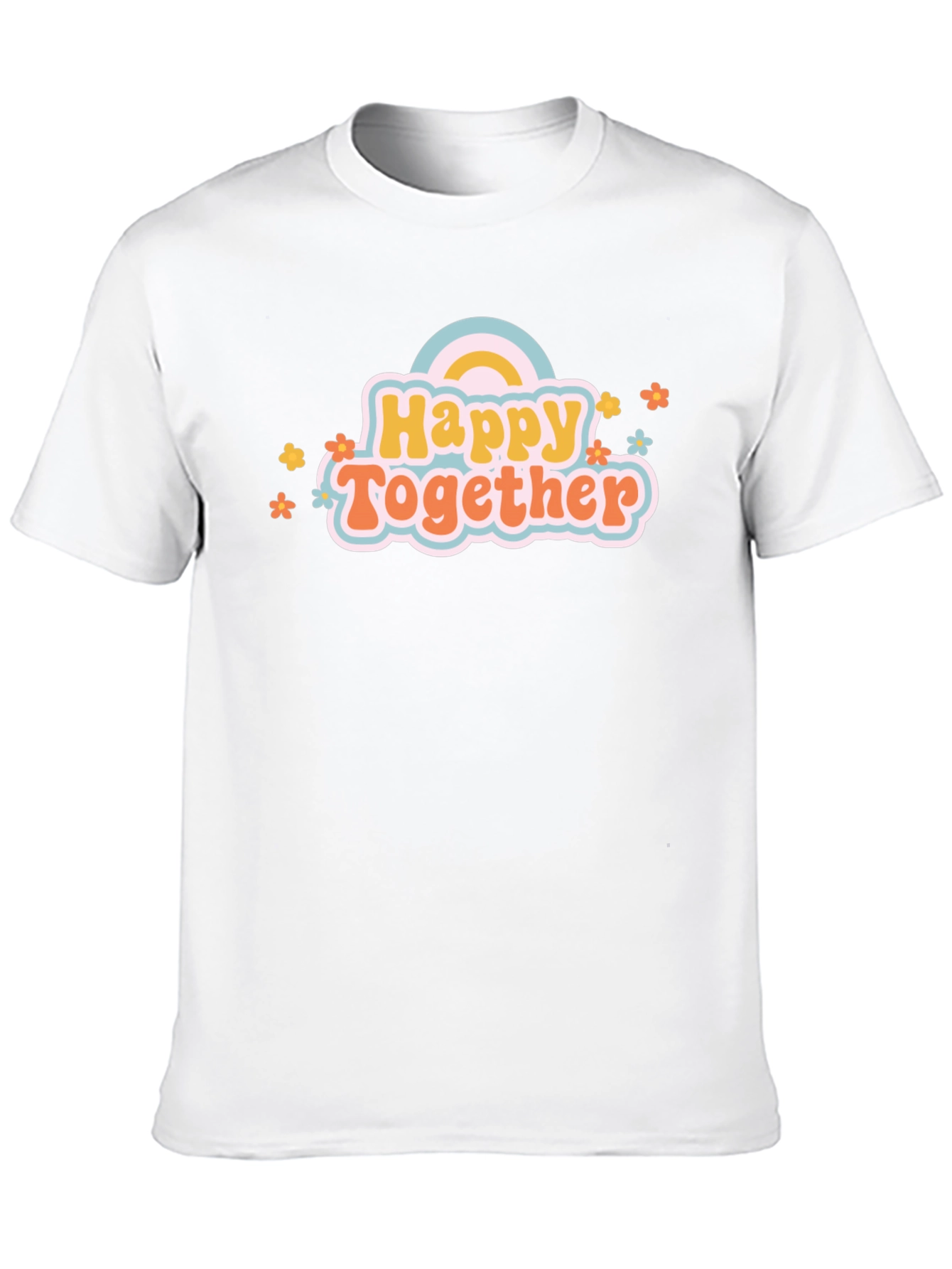 Happy Together Graphic Tee - Cute Rainbow Shirt