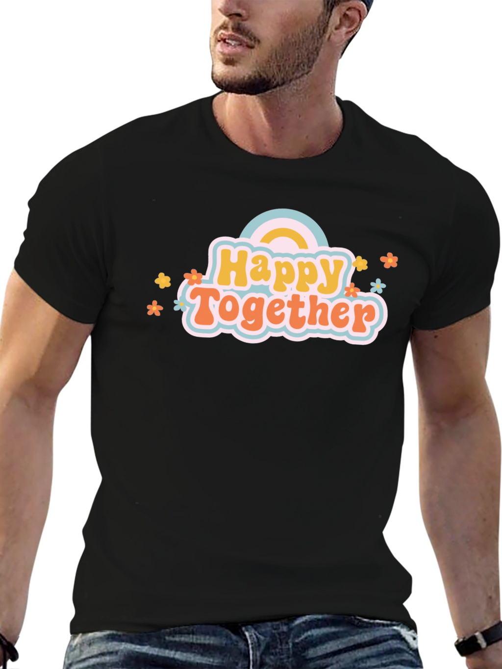Happy Together Graphic Tee - Cute Rainbow Shirt