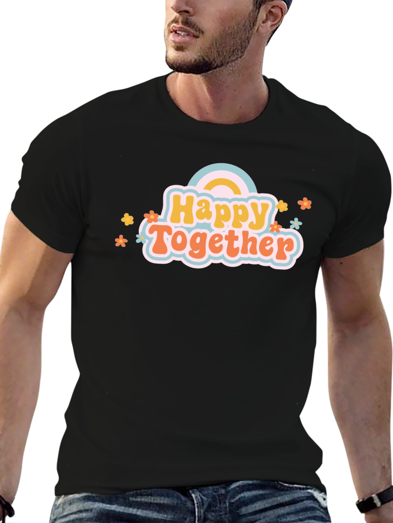 Happy Together Graphic Tee - Cute Rainbow Shirt