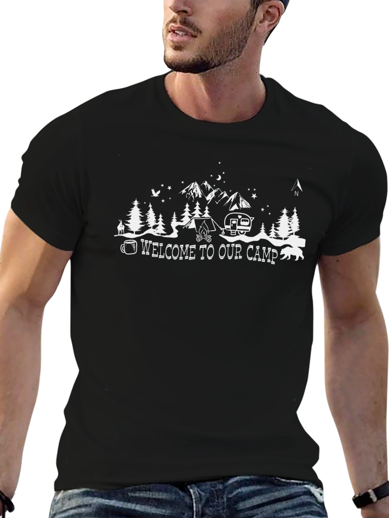 Welcome to Our Camp Black T-Shirt