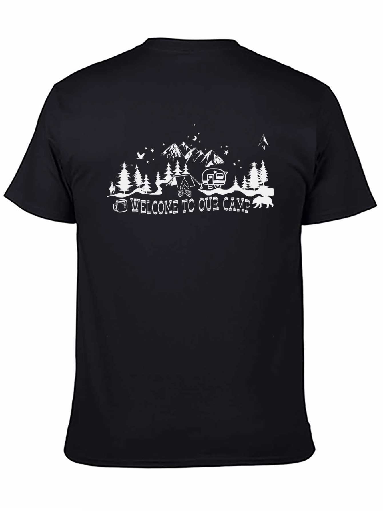 Welcome to Our Camp Black T-Shirt