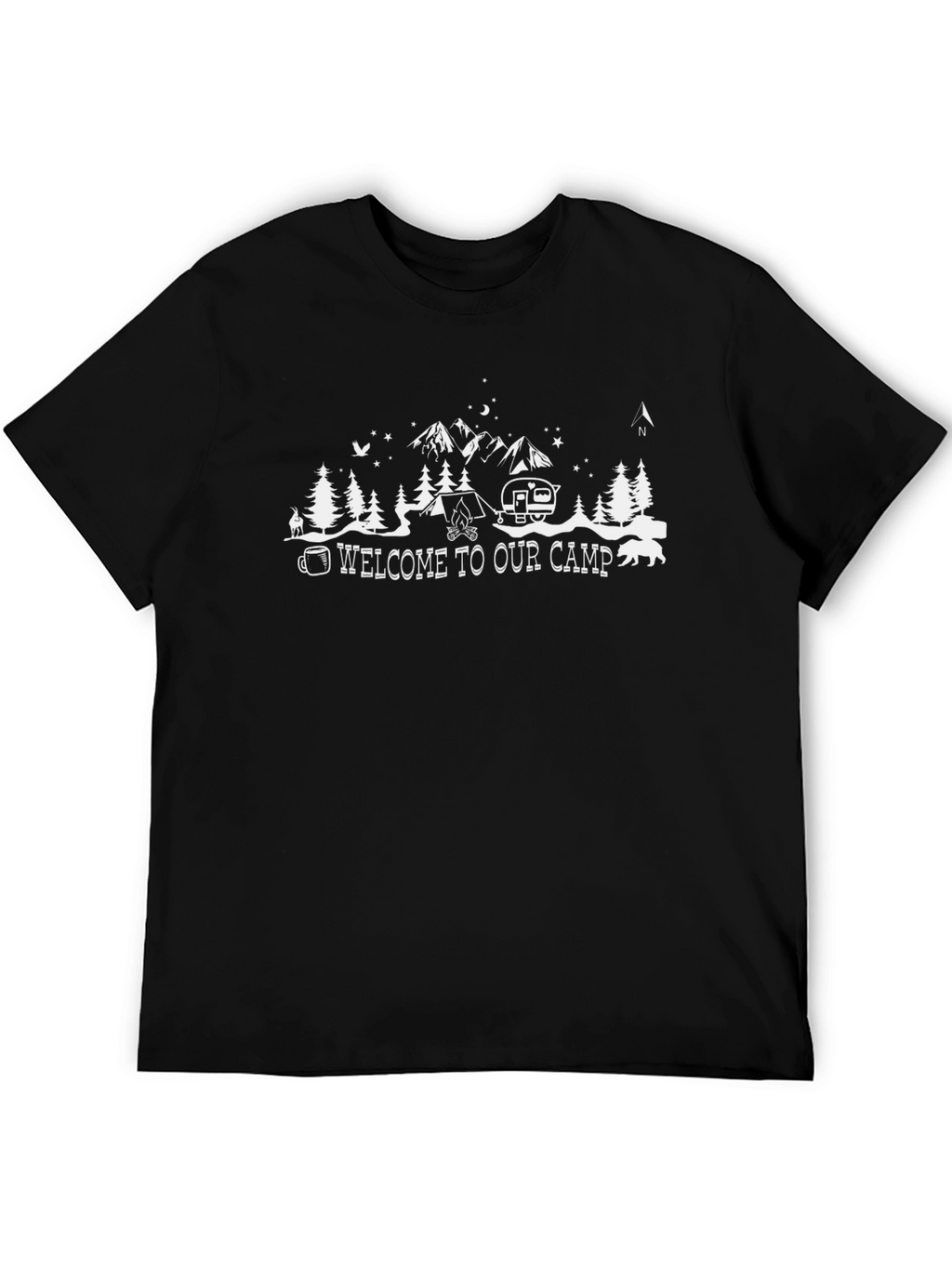 Welcome to Our Camp Black T-Shirt
