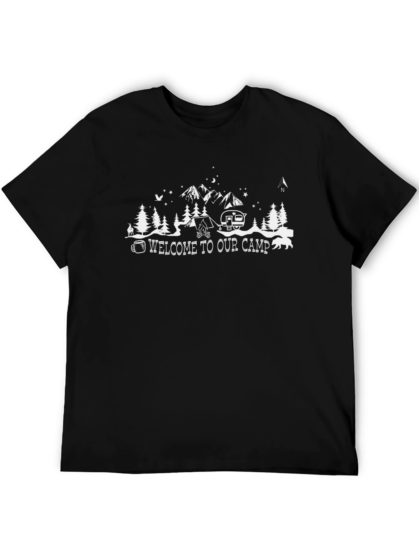 Welcome to Our Camp Black T-Shirt