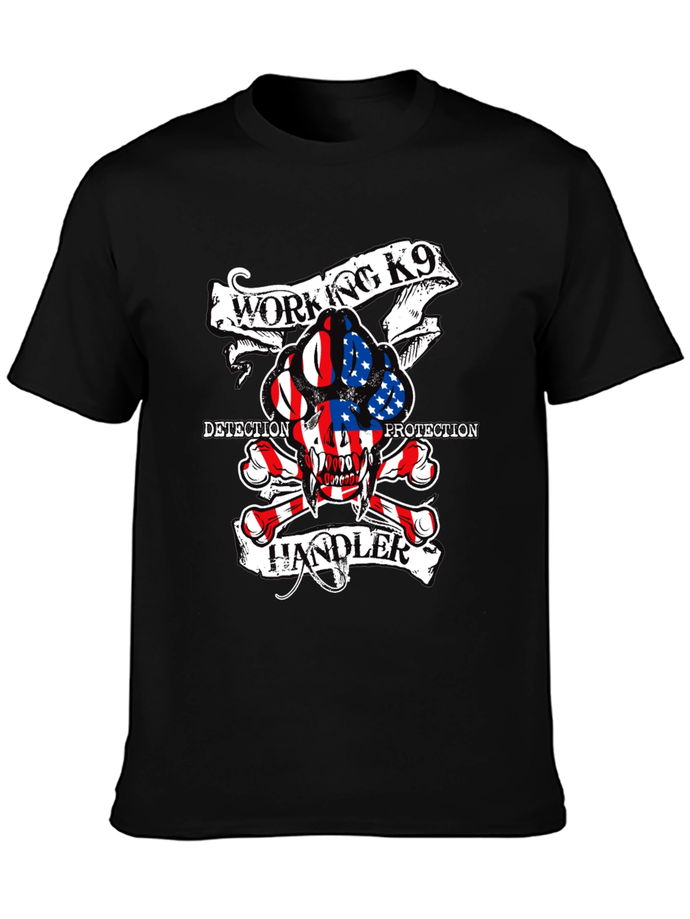 Working K9 Handler Tee - Detection & Protection Dog Shirt
